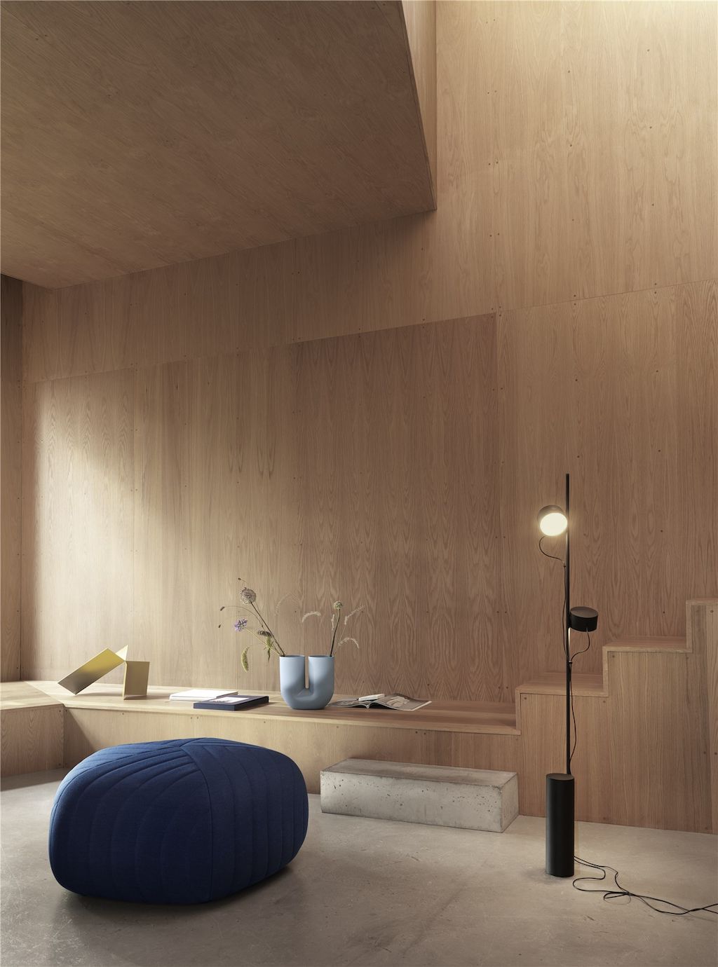 Goldkant Post Floor Lamp Five Pouf Remix 773 Kink Vase Muuto Org