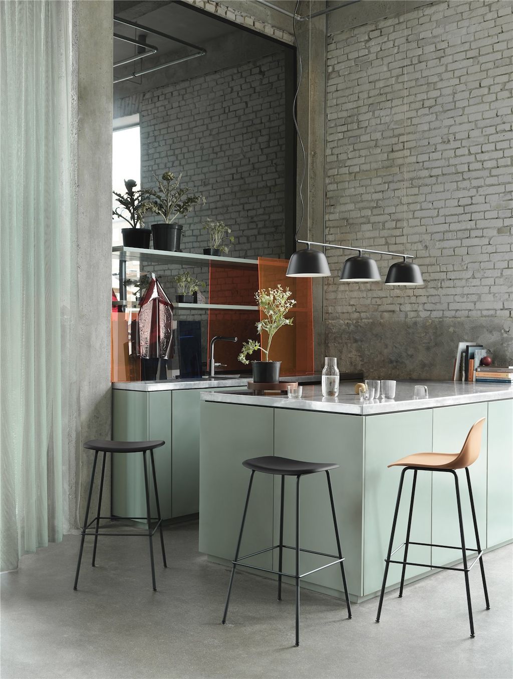 Muuto Fiber Bar Ambit Rail Corky Platform Tray