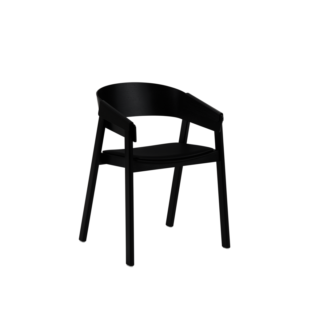 1284 En Cover Armchair Black Refine Black Leather Muuto 5000X5000 Hi Res