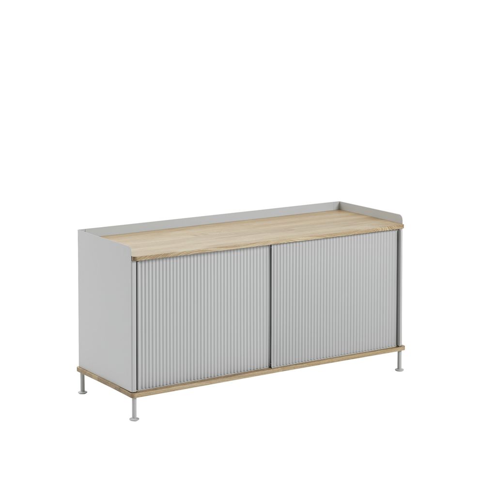 Muuto Enfold Sideboard Low Oak Grey
